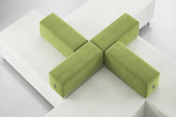 Dynamic and adaptive seating landscapes are now infinitely possible with Fair & Square. With its simple elements, based on a 36” square module, imaginative layouts become not only intuitively easy, but also fun to do. Optional power/data ports can be integrated as requested. As part of our Facelift Collection, Fair & Square features removable upholstery, antimicrobial moisture barrier protection, field replaceable components and a lifetime warranty. All Trinity products are proudly made in the USA and are certified: BIFMA Level Sustainability Standard.